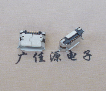焦作Micro USB 5pin接口 固定脚距6.4插板有柱卷边