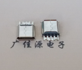 焦作Micro USB母座 防水接口焊线夹板式悬空翻边