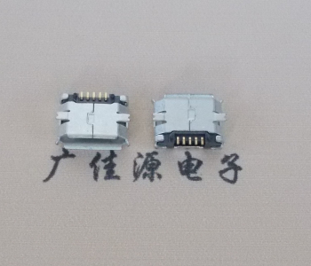 焦作MICRO USB 5Pin母座 贴板封装接口 卷边镀雾锡
