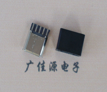 焦作麦克-迈克 接口USB5p焊线母座 带胶外套 连接器