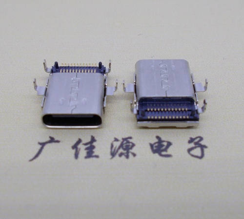 焦作沉板usb 3.1 type-c24p母座双排贴板L=12.8mm