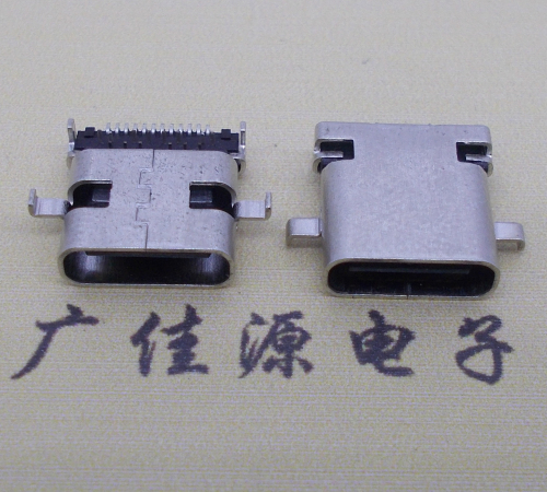 焦作卧式type-c24p母座沉板1.1mm前插后贴连接器