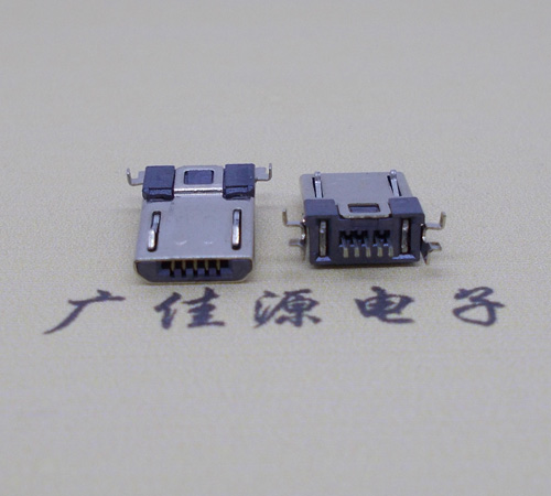 焦作Micro usb焊板式公头贴片SMT款无弹超薄