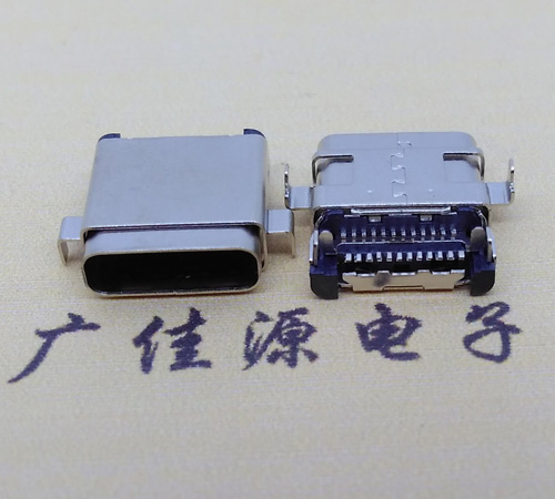 焦作板上型type-c24p母座 卧式type-c母座连接器