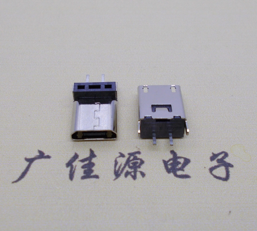 焦作micro 2p直插母座无卷边180度铆合式H=9.3、10.0、10.5、11.5mm