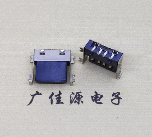 焦作薄胶芯母座 USB2.0卧式贴板A母10.0短体尺寸