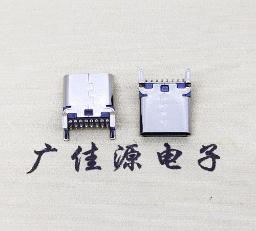 焦作USB 3.1TYPE-C16Pin立贴母头座子引脚接线正负级详解