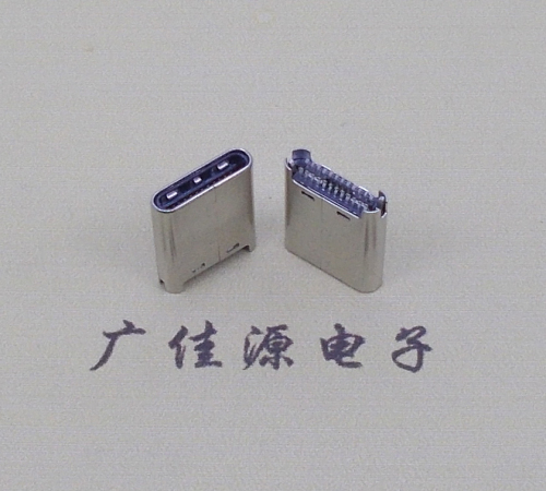 焦作TYPE-C公头24P夹0.7mm厚度PCB板 外壳铆压和拉伸两种款式 可高数据传输和快速充电音频等功能